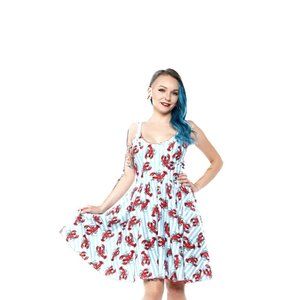 NWT Sourpuss Light Blue Lobster Sweets Dress